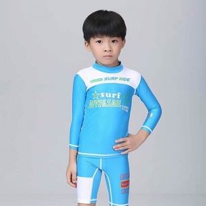 Детский гидрокостюм для плавания UPF50+ (S 80-100 см AQUA)