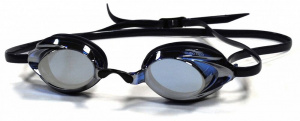 Стартовые очки для плавания в бассейне (зеркальные) LSG-632 MR (ALL NAVY BLUE/SILVER)