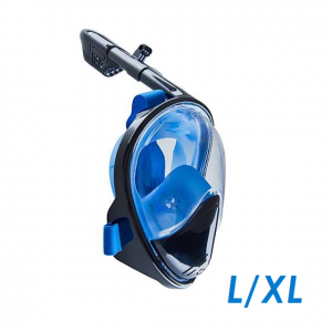 Полнолицевая маска для снорклинга (взрослая) FREE BREATH (L/XL Black/Blue (YS-13))