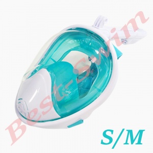 Полнолицевая маска для снорклинга (взрослая) FREE BREATH (S/M Green (YS-03))
