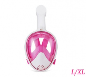 Полнолицевая маска для снорклинга (взрослая) FREE BREATH (L/XL Pink (YS-02))