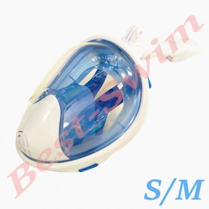 Полнолицевая маска для снорклинга (взрослая) FREE BREATH (S/M Blue (YS-01))