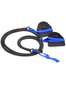 Эспандер с лопатками для плавания MadWave Dry Training (6,3-15,4 kg, Black/Blue)