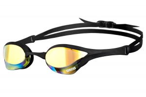 1E032  Arena Стартовые очки для плавания COBRA ULTRA MIRROR  (1E032 55  yellow revo/black/black)