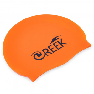 Взрослая силиконовая шапочка для плавания Creek (Оранжевый)