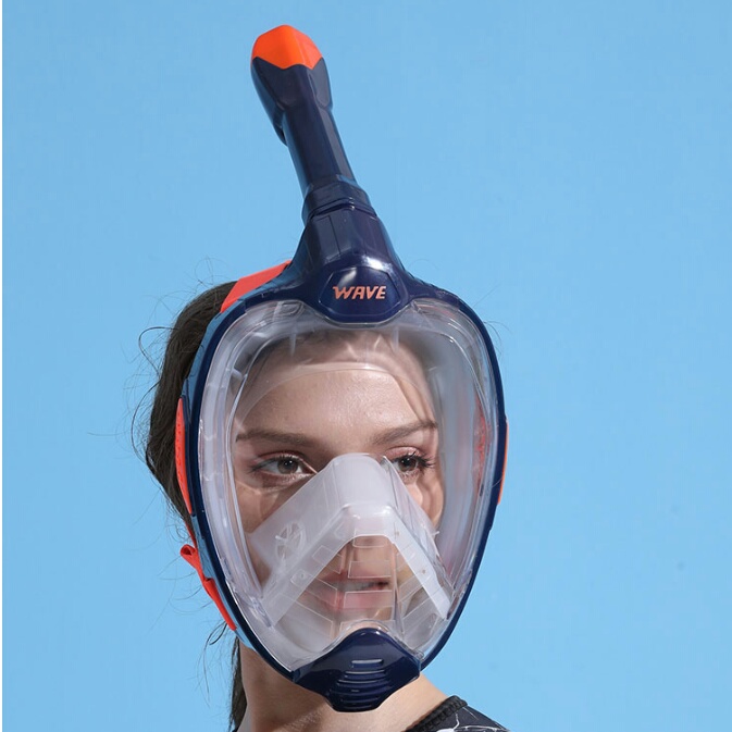 Полнолицевая маска для снорклинга (взрослая) WAVE Sports от магазина Best-Swim.ru. Фото N8