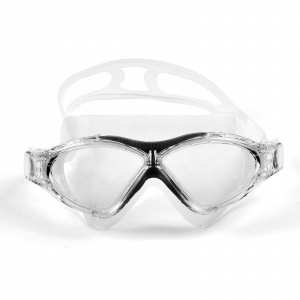 Очки-полумаска для плавания взрослые CLIFF AF108 (Черный)