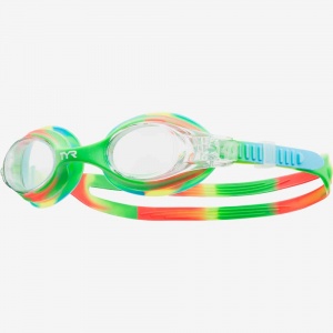 Очки для плавания детские TYR Swimple Tie Dye (307 Зелёный)