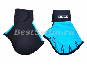 9634 Перчатки для аквааэробики без пальцев (неопрен/лайкра) "BECO" (S)