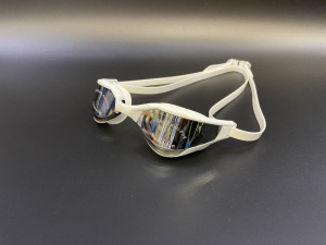 Очки для плавания взрослые CLIFF 031MM (Белый зеркальные)
