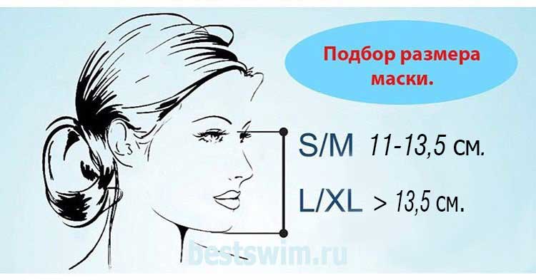 Полнолицевая маска для снорклинга (зеркальная) от магазина Best-Swim.ru. Фото N2