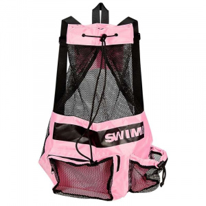 Сетчатый рюкзак Mesh Backpack для плавательного инвентаря (Розовый)