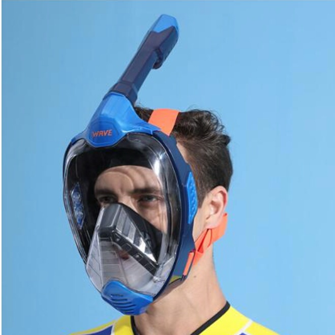 Полнолицевая маска для снорклинга (взрослая) WAVE Sports от магазина Best-Swim.ru. Фото N11