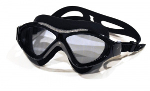 Очки - полумаска для плавания взрослые Light-Swim LSG-718 (Black/Grey)