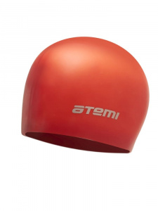 Шапочка для плавания Atemi увеличенного объёма, силикон (б/м) RC (красная, RC304)