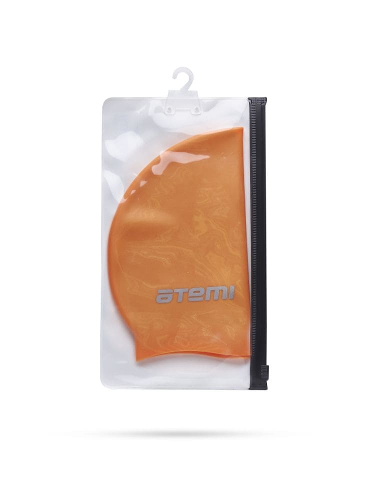 Шапочка для плавания Atemi, силикон, детская, оранжевая, SC306 от магазина Best-Swim.ru. Фото N2