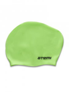 Шапочка для плавания ATEMI, силикон, для длинных .волос (LC-09 Зелёный)