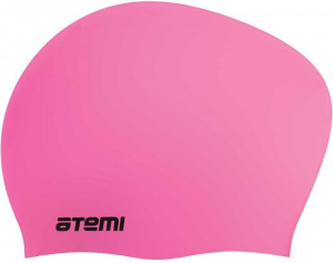 Шапочка для плавания ATEMI, силикон, для длинных .волос (LC-04 Розовый)
