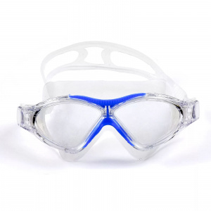 Очки-полумаска для плавания взрослые CLIFF AF108 (Синий)