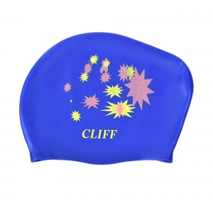 CS13 Шапочка для плавания для длинных волос CLIFF (Синий)