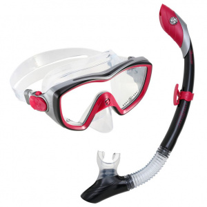 Комплект маска и трубка для плавания Bonita Aqua Lung (pink/black)
