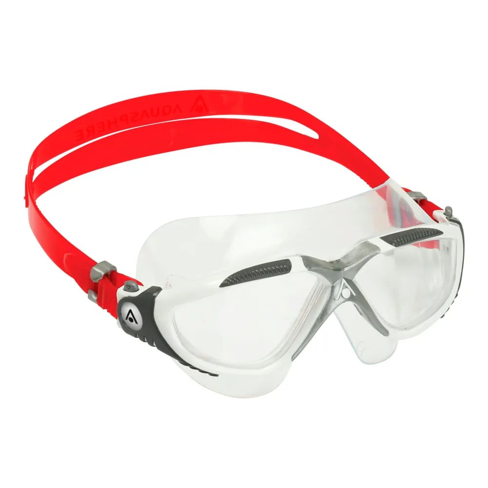 AS MS5050915LC Очки-полумаска для плавания Vista (прозрачные линзы). white/red от магазина Best-Swim.ru