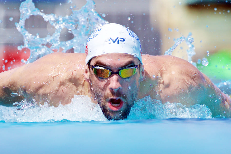 Очки для плавания Xceed, MP Michael Phelps (зеркальные Titanium золотые), white/black от магазина Best-Swim.ru. Фото N2