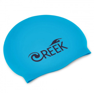 Взрослая силиконовая шапочка для плавания Creek (Голубой)