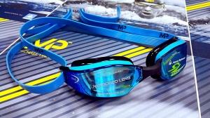 Стартовые очки для плавания Xceed, MP Michael Phelps (зеркальные Titanium)  (TN 139080 Blue/Black)