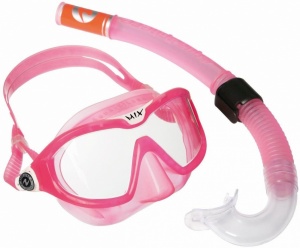 Комплект MIX для снорклинга  маска + трубка (детский) (Pink SC344113, TN181320)