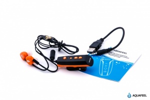 Водонепроницаемый MP3  плеер AquaFeel Cube, 8Gb (Оранжевый)