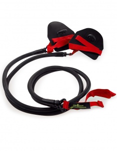 Эспандер с лопатками для плавания MadWave Dry Training (5,4-14,1 kg, Black/Red)