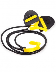 Эспандер с лопатками для плавания MadWave Dry Training (2,2-6,3 kg, Black/Yellow)