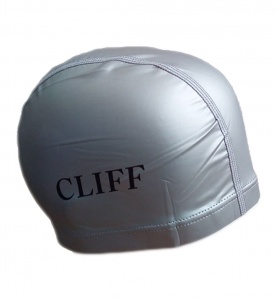 Шапочка для плавания PU 01 , CLIFF (Серый)