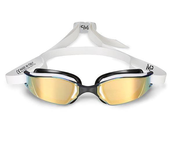 Очки для плавания Xceed, MP Michael Phelps (зеркальные Titanium золотые), white/black от магазина Best-Swim.ru. Фото N3