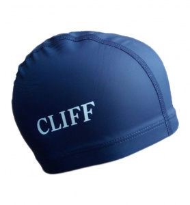 Шапочка для плавания PU 01 , CLIFF (Темно-синий)
