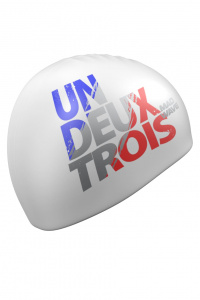Силиконовая шапочка для плавания UN-DEUX-TROIS (White M0550 18 0 02W)