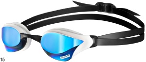 1E492  Стартовые очки для плавания Arena COBRA CORE MIRROR  (1E492 15 blue/white)