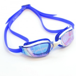 Стартовые очки для плавания Xceed, MP Michael Phelps (зеркальные Titanium)  (EP1310940LMO white/blue)