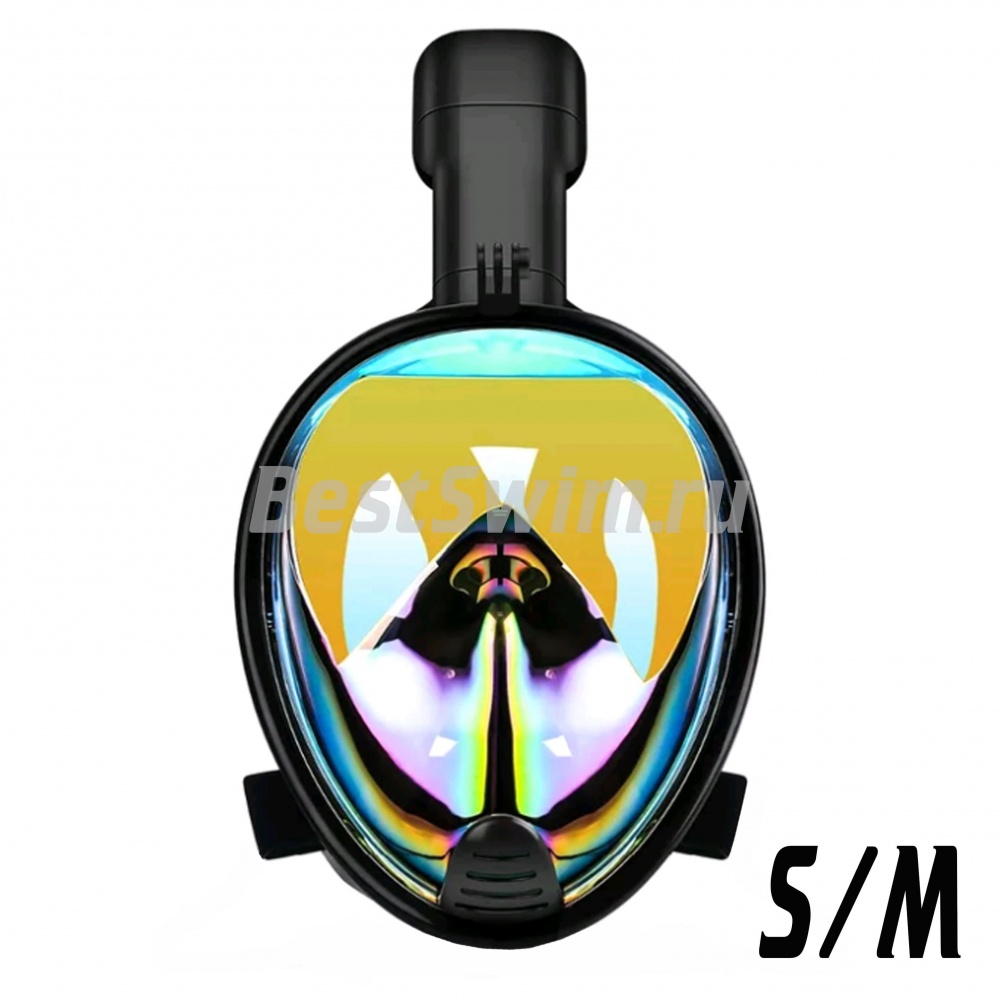 Полнолицевая маска для снорклинга (зеркальная) от магазина Best-Swim.ru. Фото N4