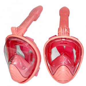 Полнолицевая маска для снорклинга (детская) CLIFF (XS Розовый )